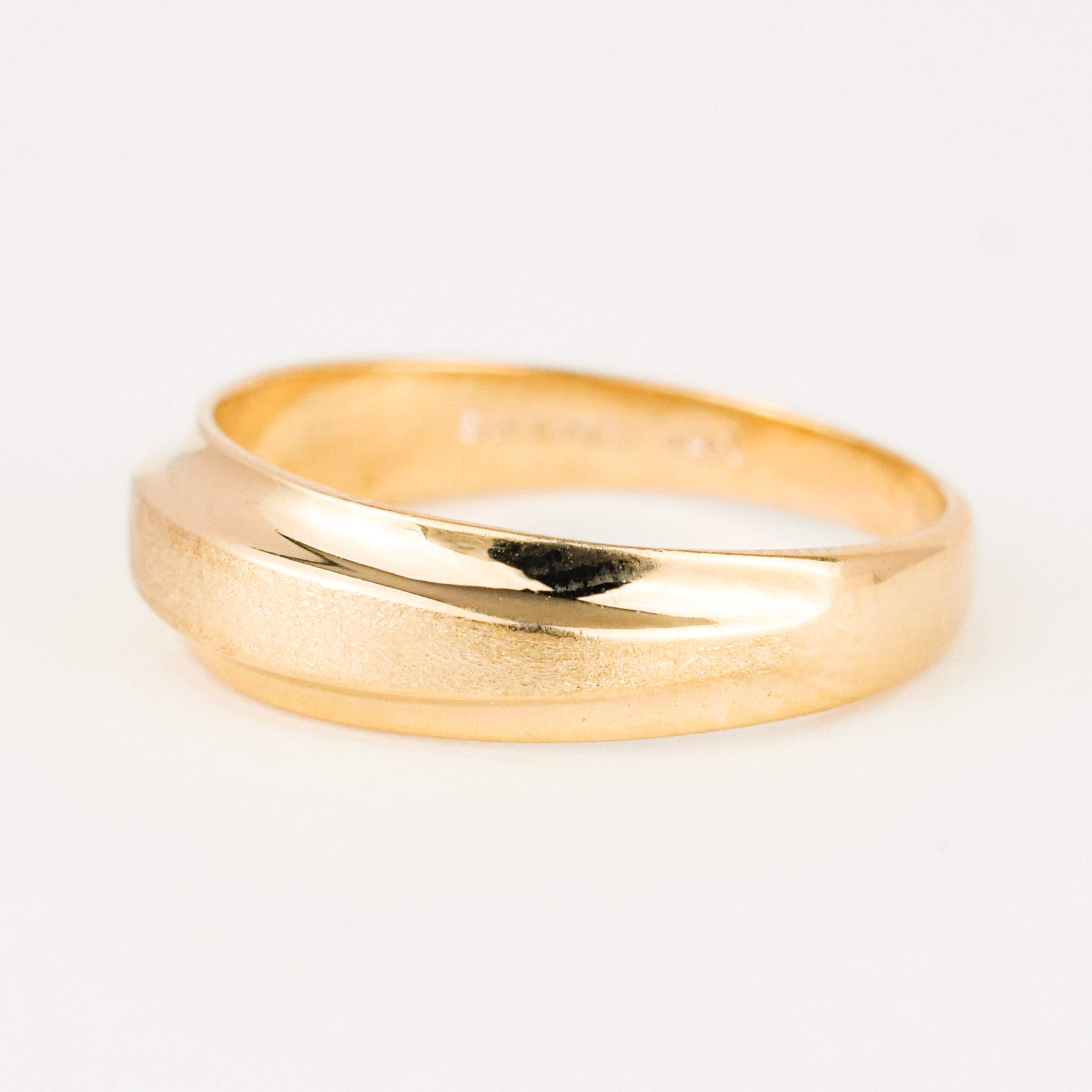 vintage gold brushed band