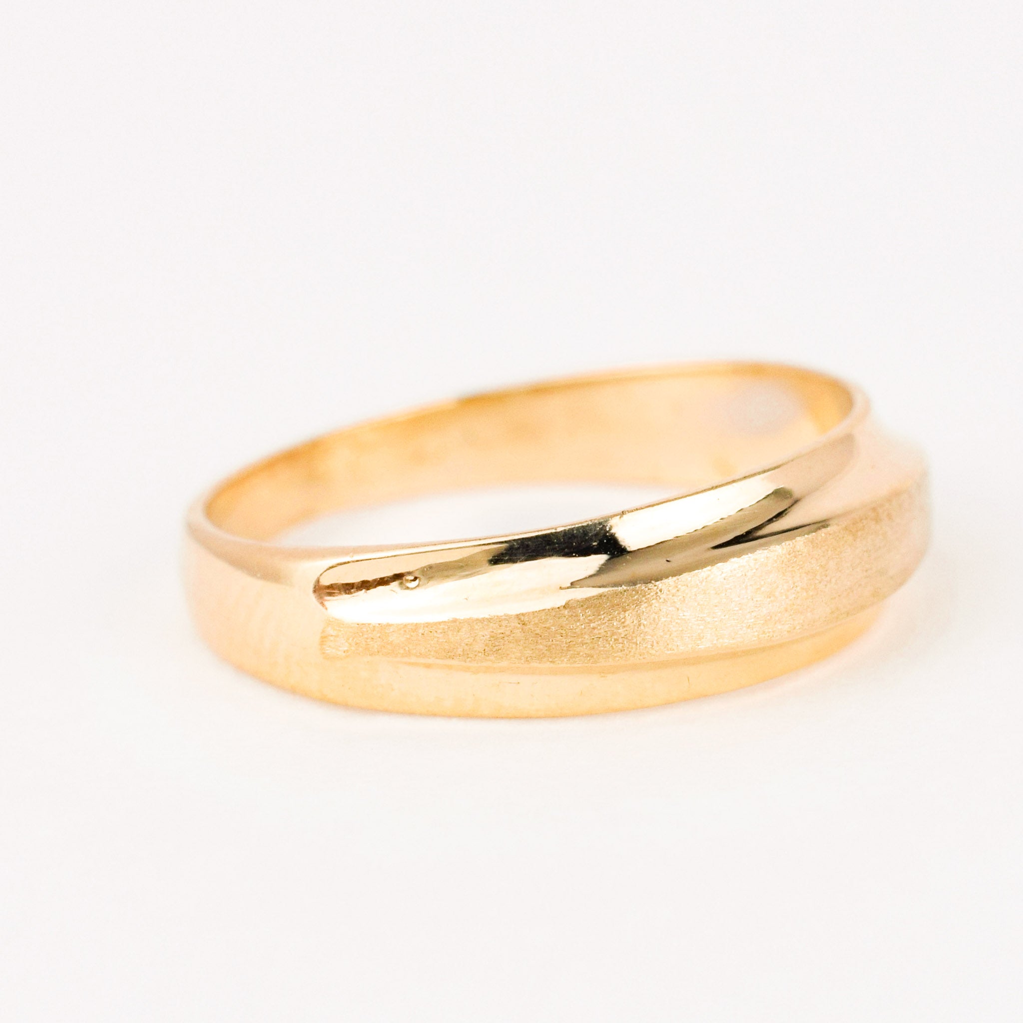 vintage gold brushed band