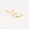 vintage gold 14k hoop earrings 