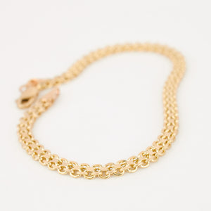 vintage gold gate link bracelet 