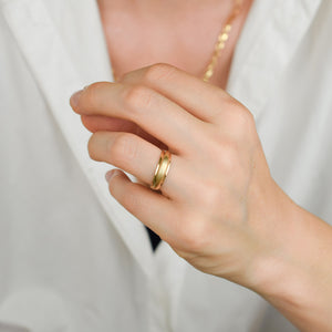 vintage gold brushed band