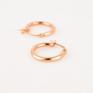 vintage gold rose gold hoop earrings 