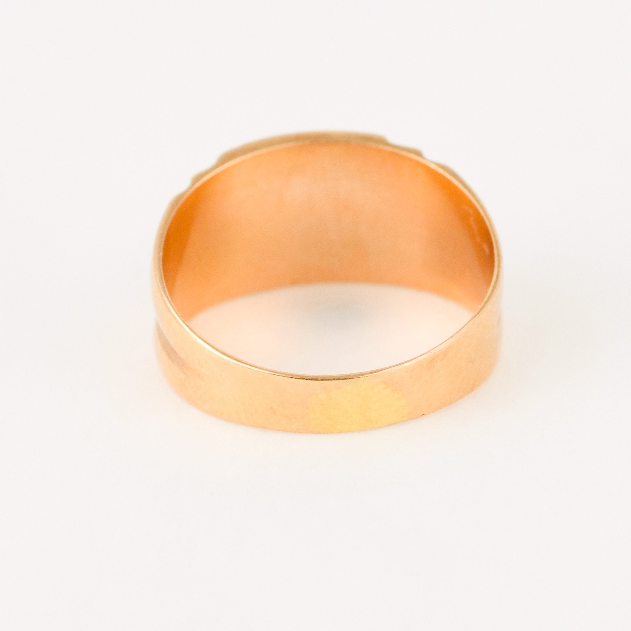 vintage gold cigar signet ring