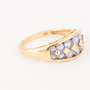 vintage gold tanzanite ring 