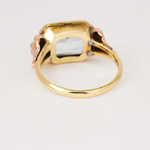 vintage gold kyanite signet ring 