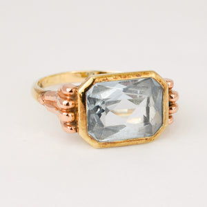 vintage gold kyanite signet ring 
