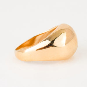 Vintage gold domed ring 