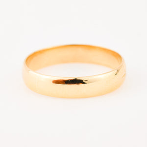 vintage 18k yellow gold mother ring 