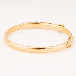 vintage gold diamond birk's bangle