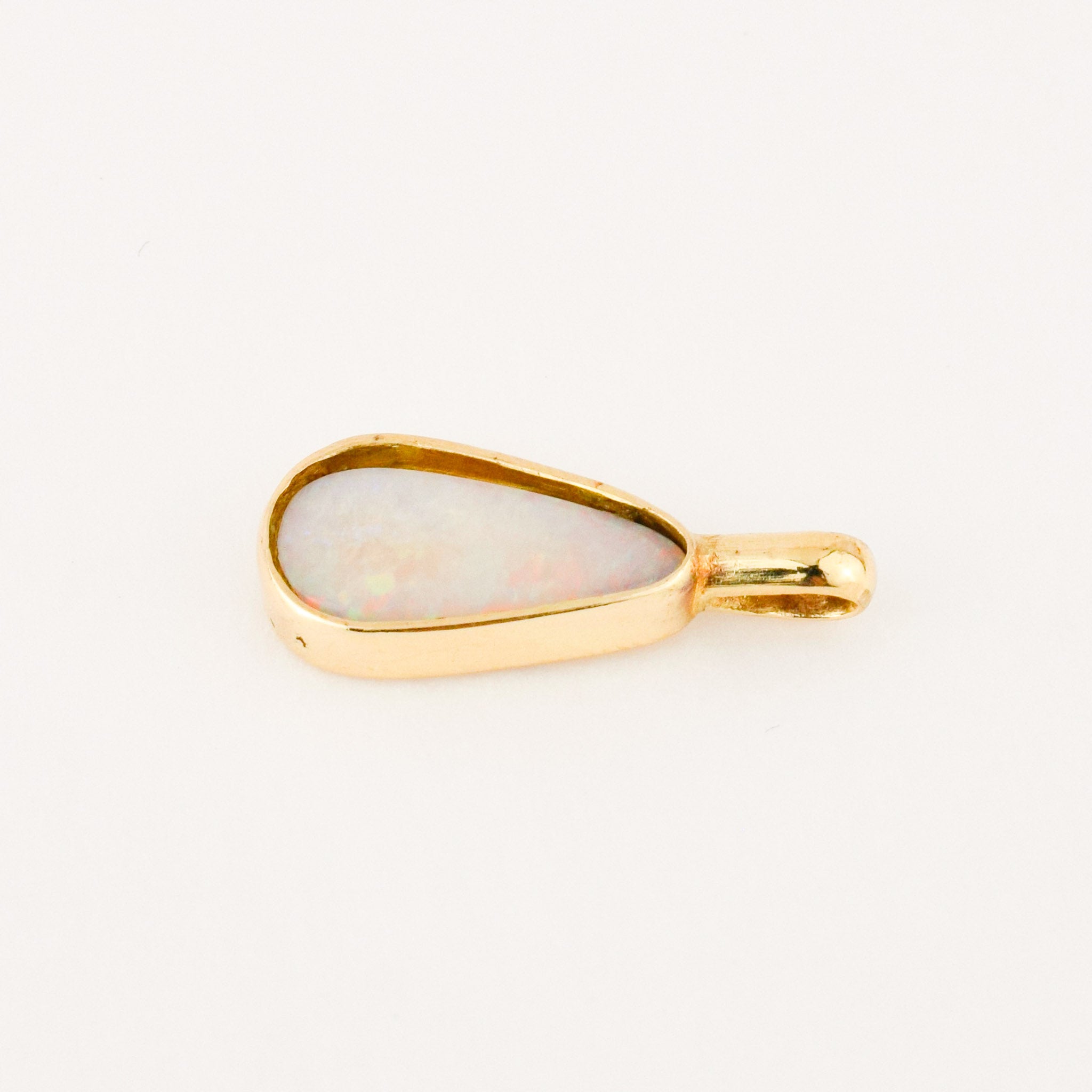 Bezel Set Opal Pendant