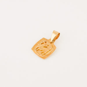 vintage gold sagittarius zodiac charm