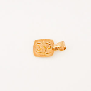 vintage gold sagittarius zodiac charm