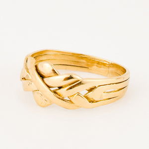 vintage gold puzzle ring