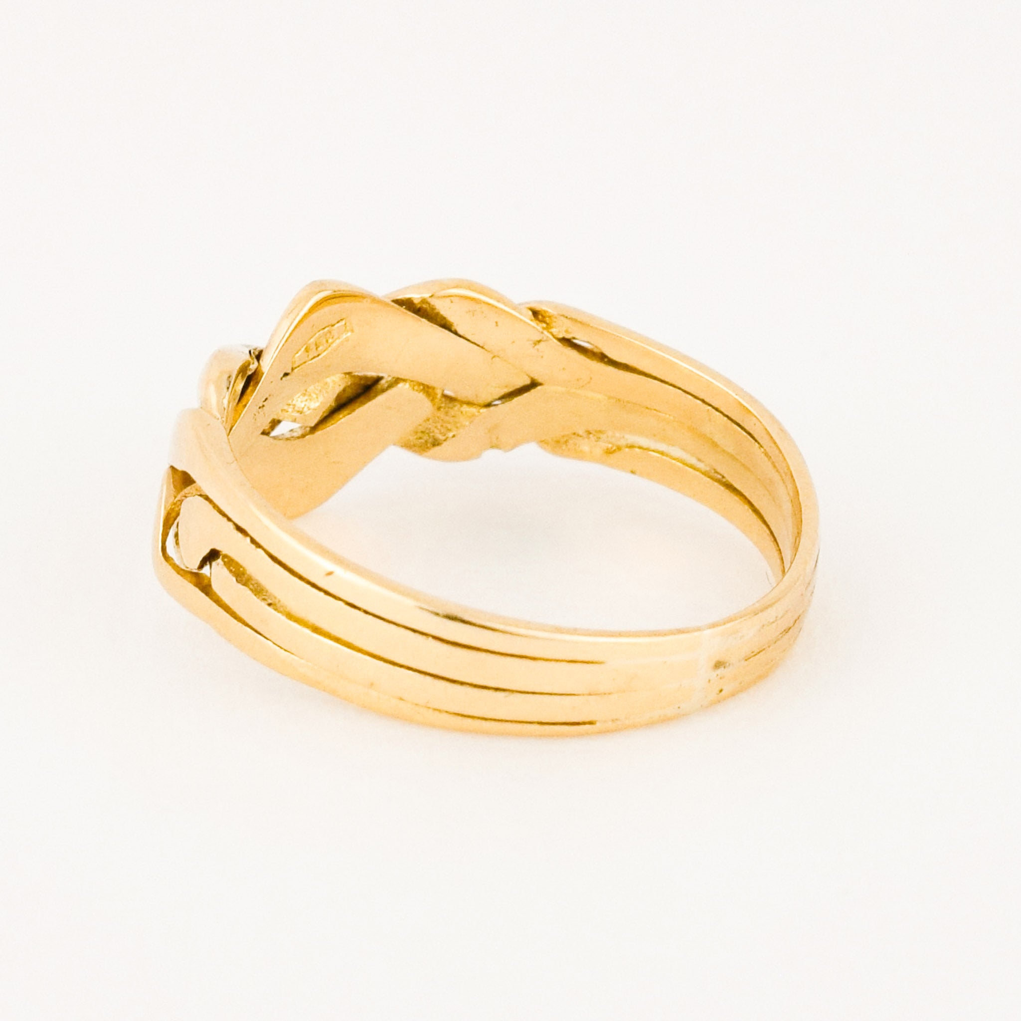 vintage gold puzzle ring