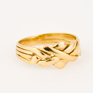 vintage gold puzzle ring
