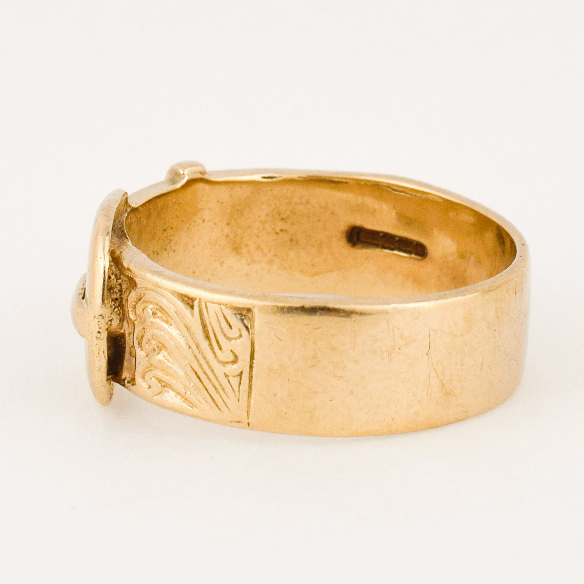 antique gold buckle ring
