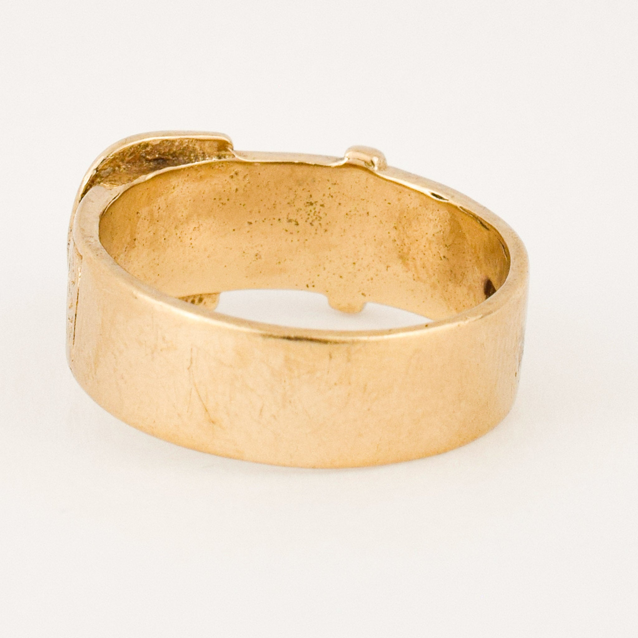 antique gold buckle ring