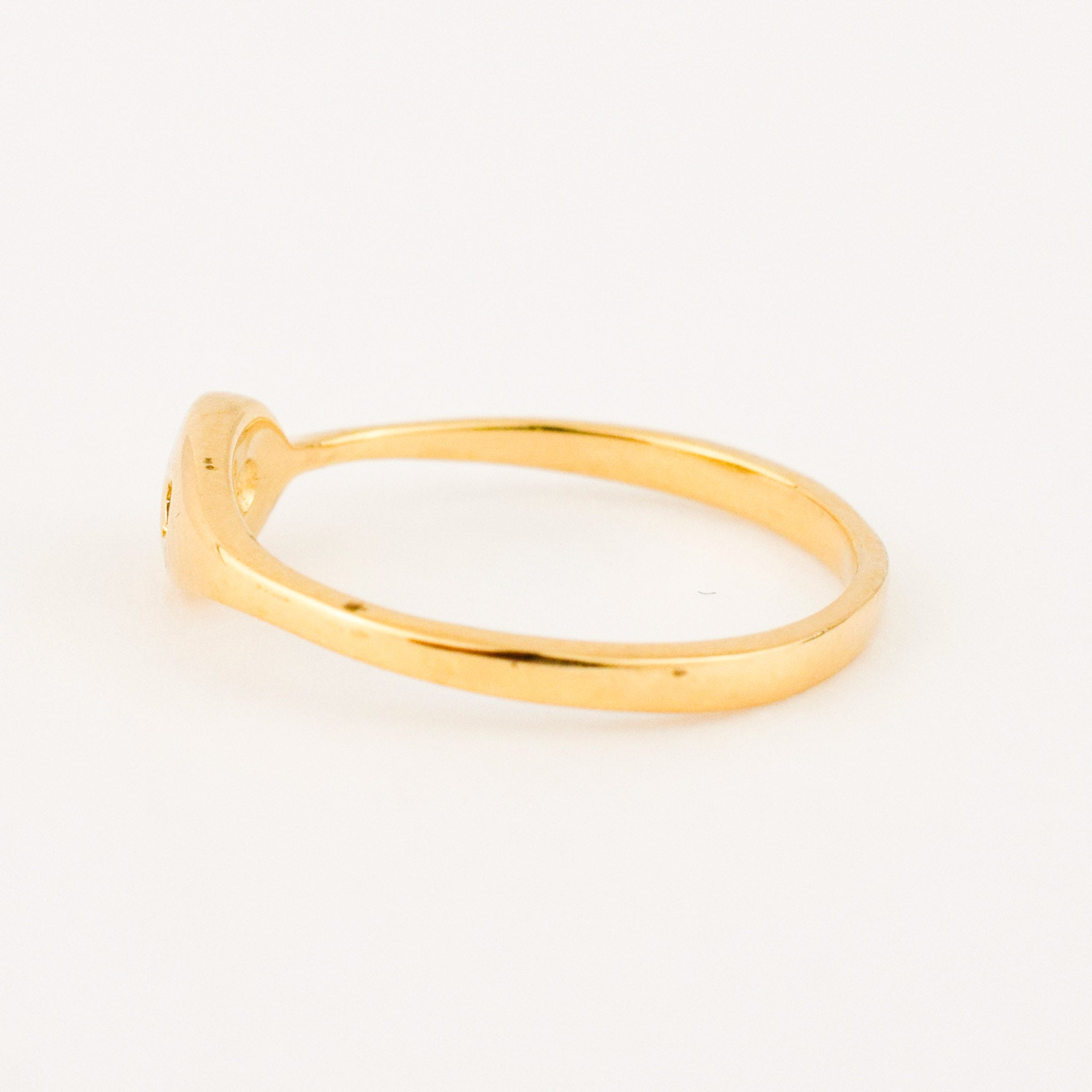 vintage gold Double Diamond Snake Ring