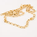 vintage gold unisex chunky curb chain necklace