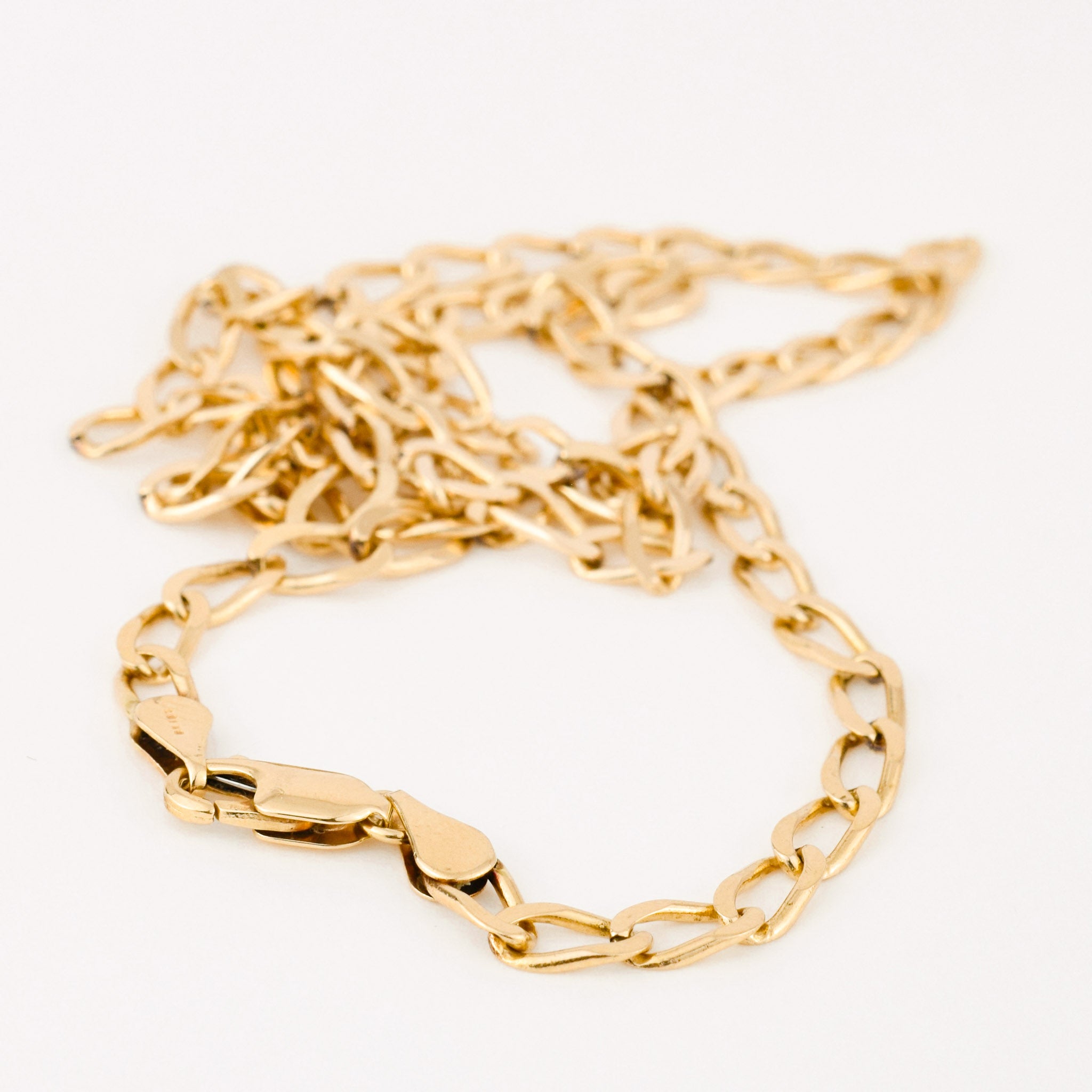 vintage gold unisex chunky curb chain necklace