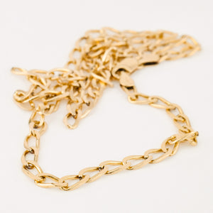 vintage gold unisex chunky curb chain necklace