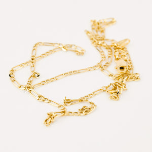 vintage gold figaro necklace