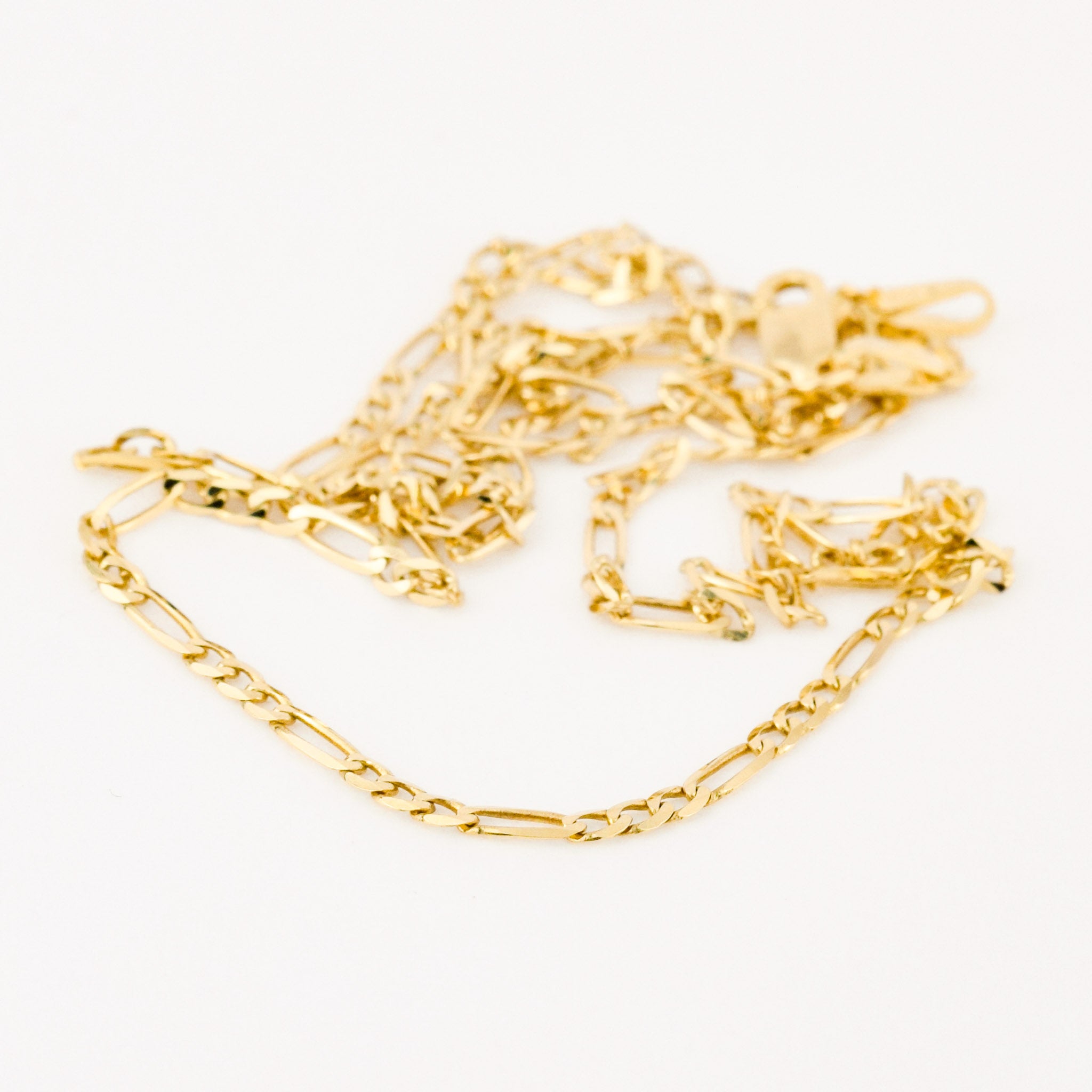 vintage gold figaro necklace