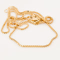vintage 14k gold 18.5" box chain necklace