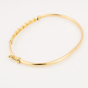 vintage gold diamond bangle bracelet 
