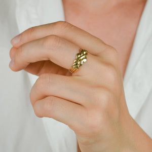 vintage gold puzzle ring