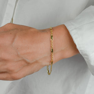 vintage gold fancy link bracelet 