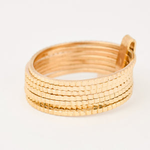 vintage gold 7 day ring