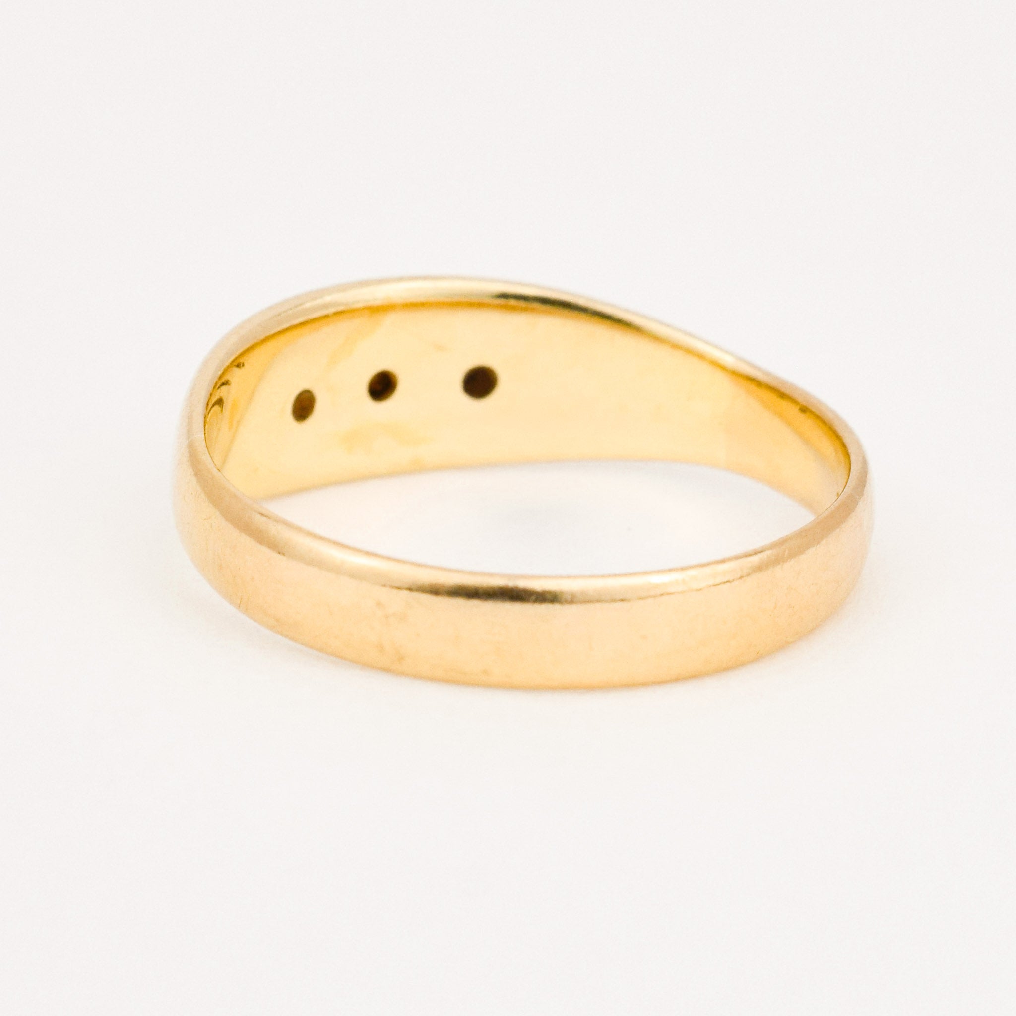 vintage gold diamond trinity ring