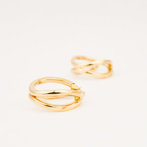 vintage 14k gold hoop earrings 