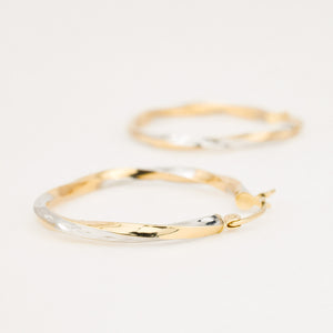 vintage gold hoop earrings 