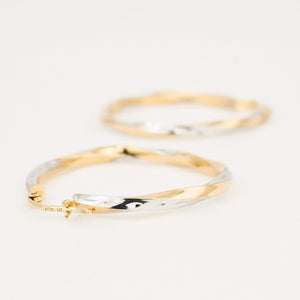 vintage gold hoop earrings 