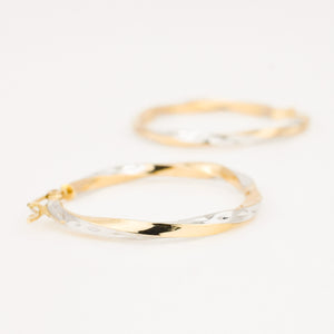 vintage gold hoop earrings 
