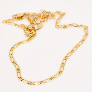 vintage gold 16" Mariner link necklace