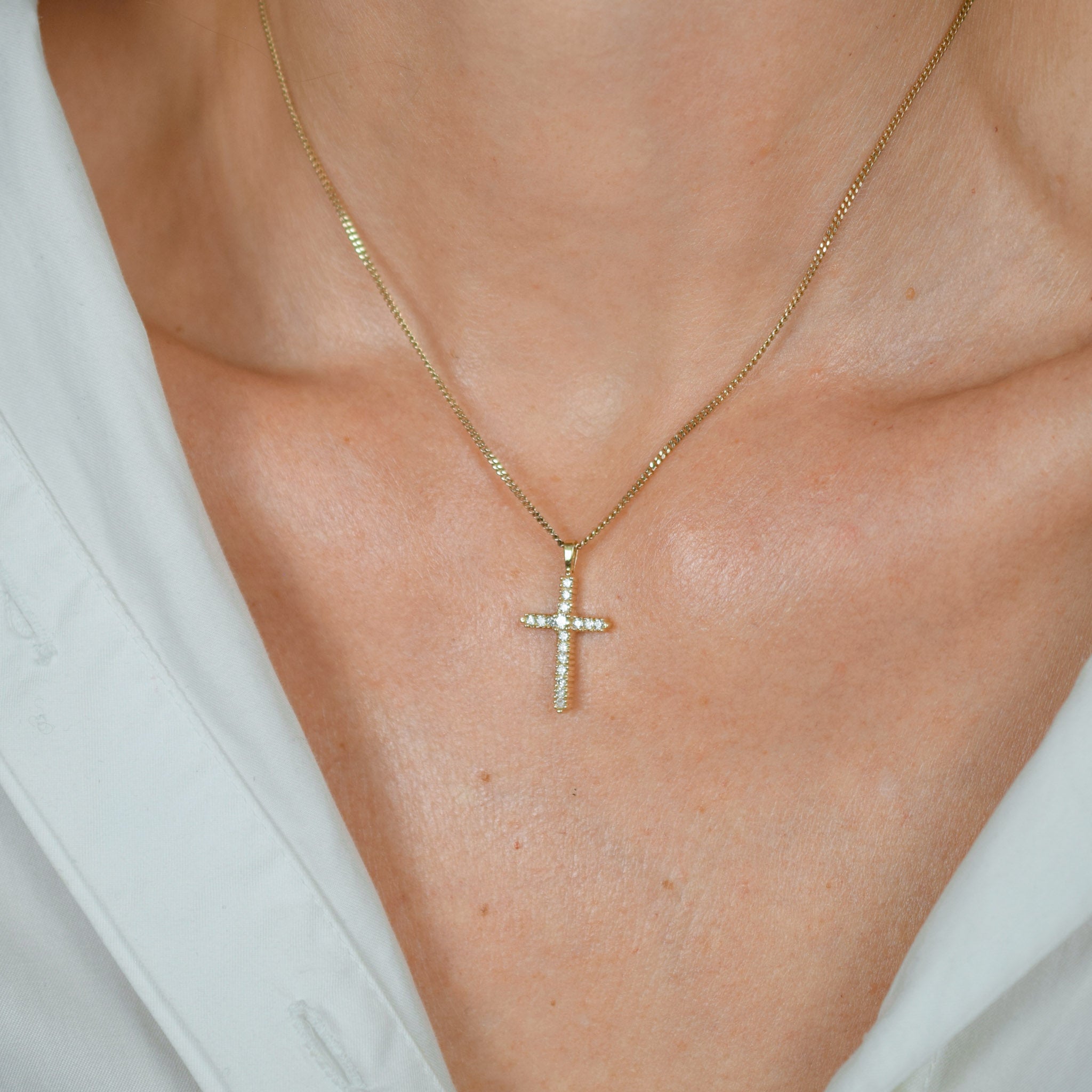 Diamond Cross Pendant