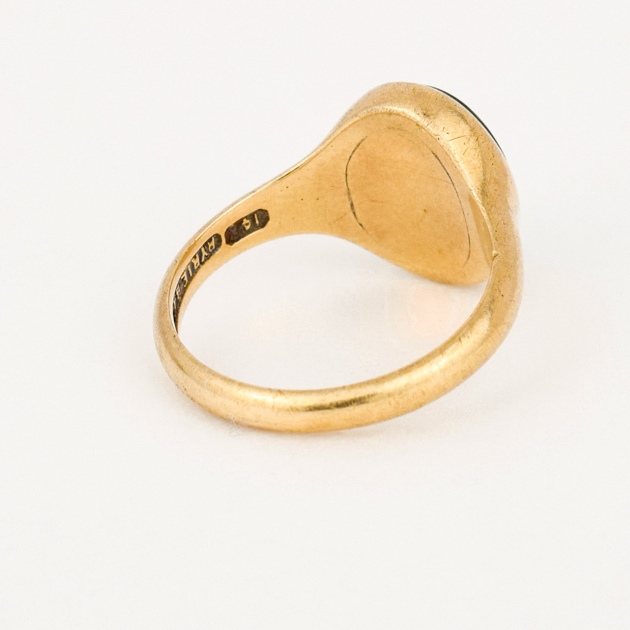 Antique Ryrie Bros./Birk's 'a' bloodstone Signet ring