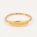 antique memory mourning ring, folklor vintage jewelry canada