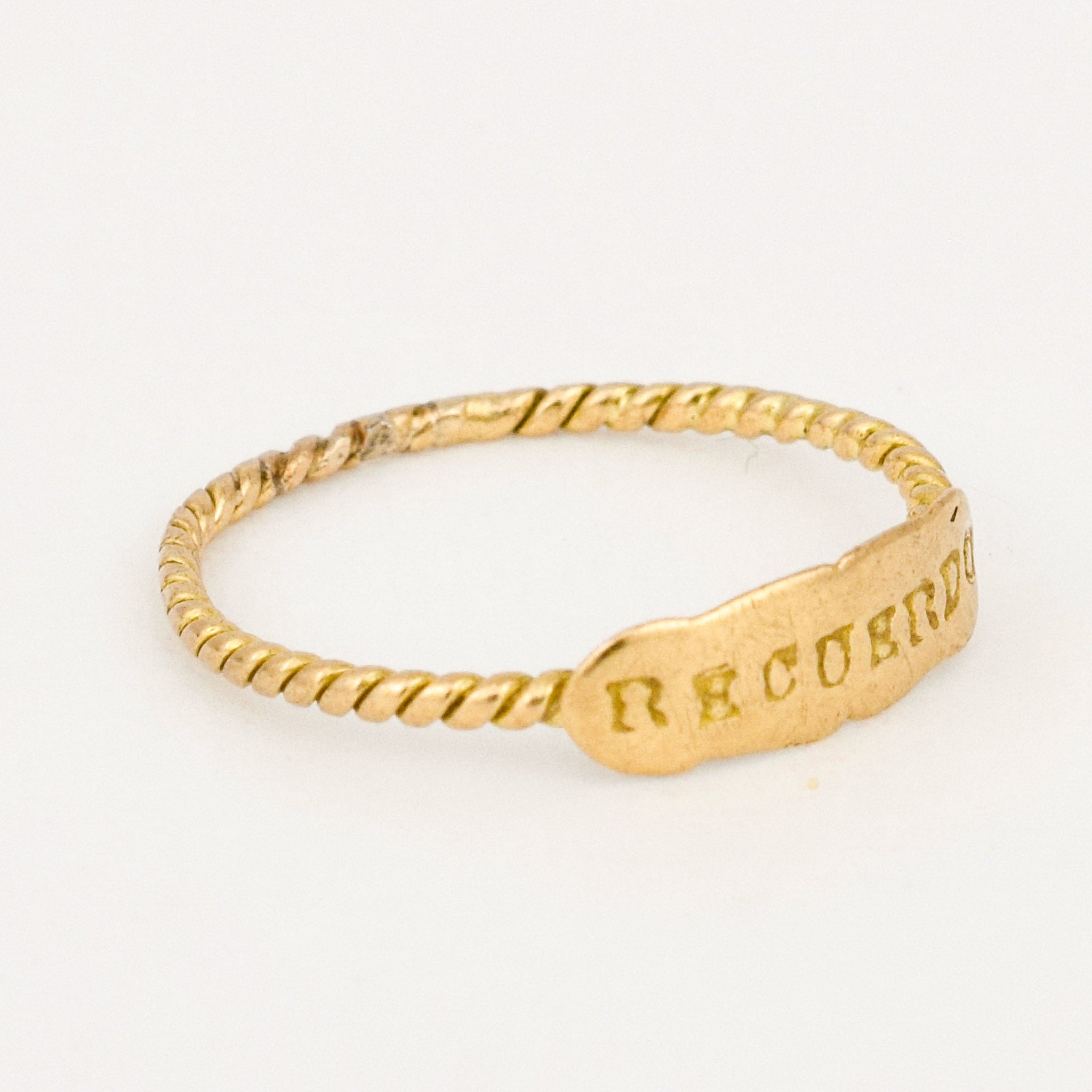 antique memory mourning ring, folklor vintage jewelry canada