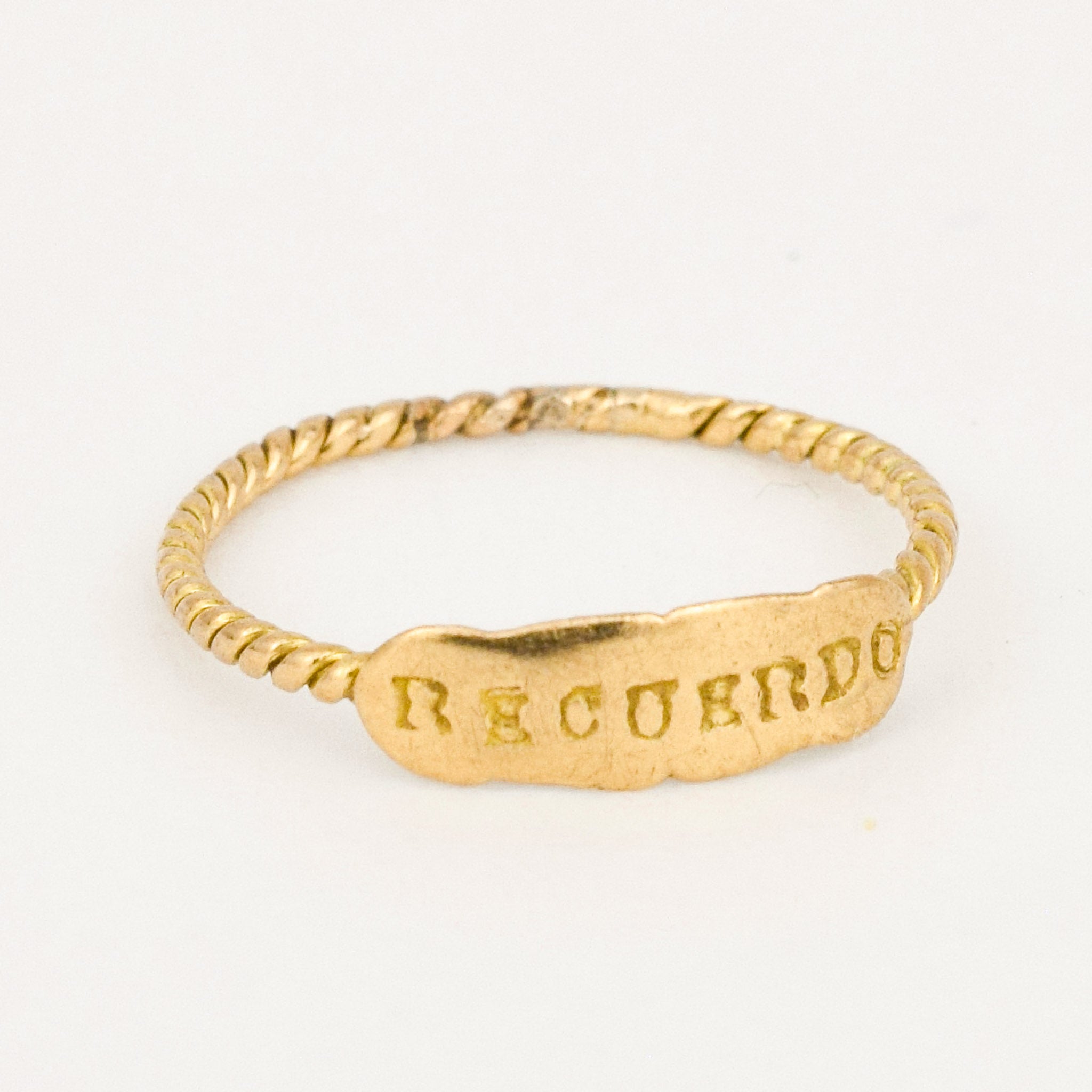 antique memory mourning ring, folklor vintage jewelry canada