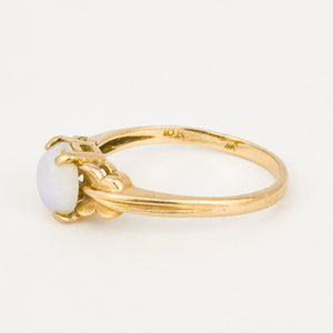 vintage gold opal ring 