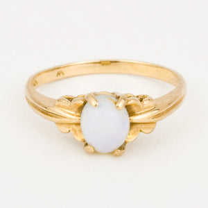 vintage gold opal ring 
