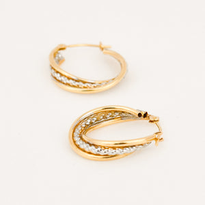 vintage gold hoop earrings