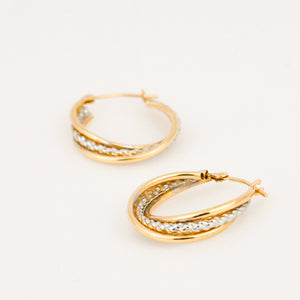 vintage gold hoop earrings