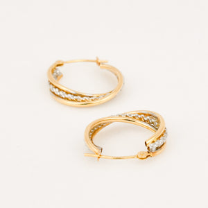 vintage gold hoop earrings