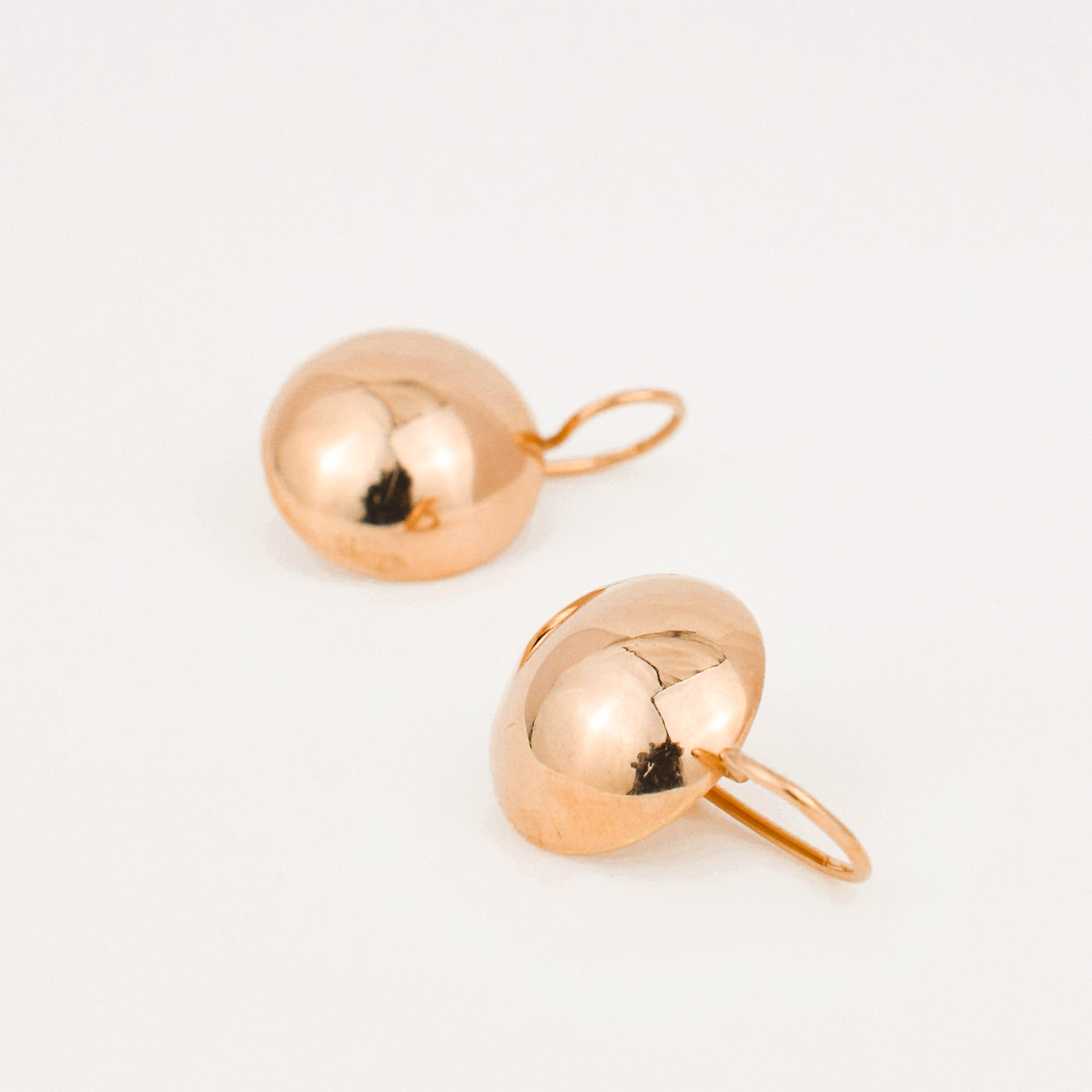 Retro Circular Drop Hoops