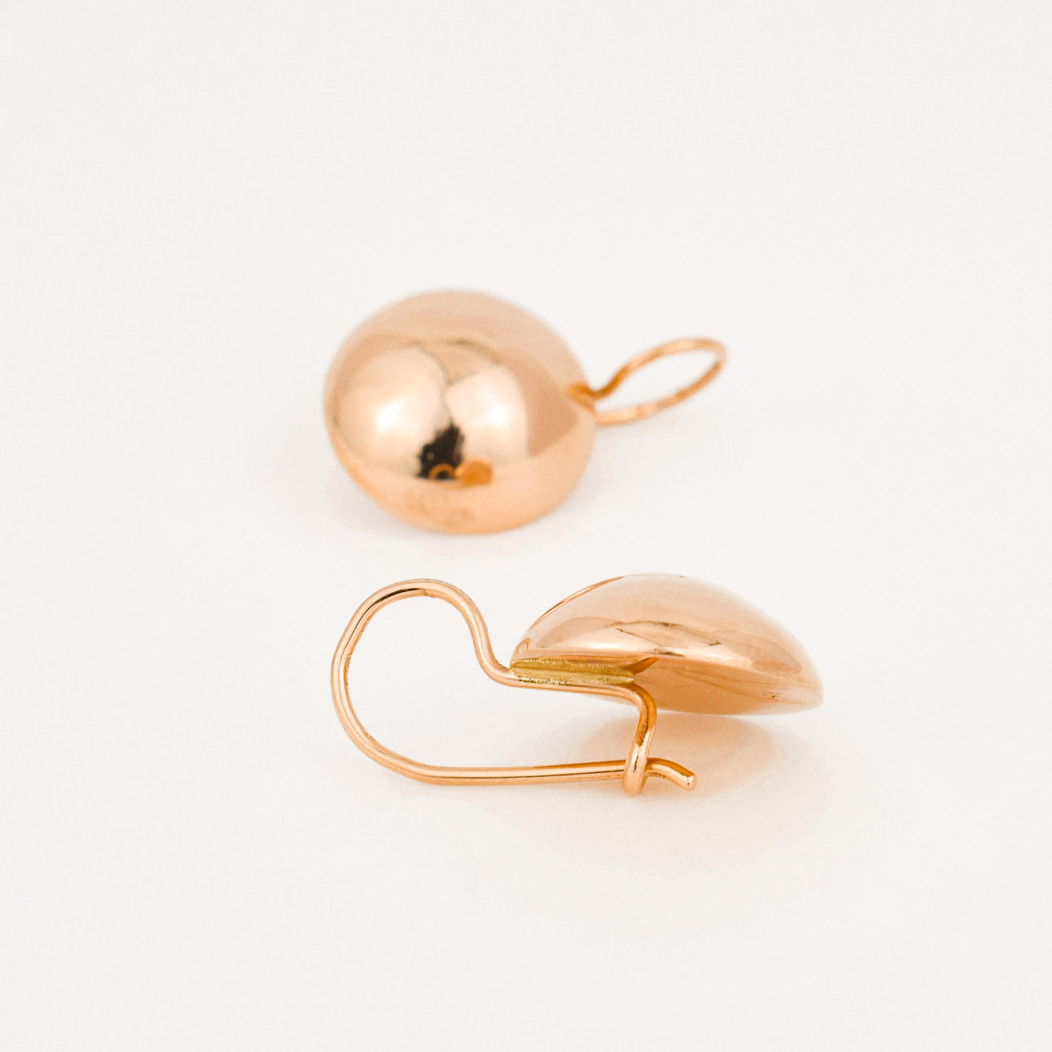 Retro Circular Drop Hoops